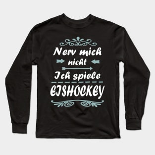 Eishockey Eishockeyschläger Team Puck Eis Long Sleeve T-Shirt